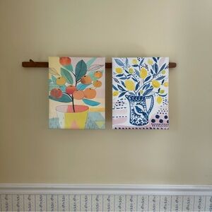BUNDLE OF 2 Wall Art Canvas